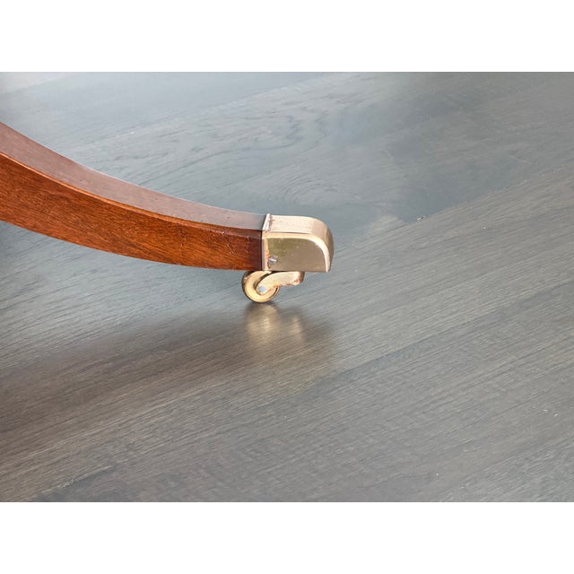 Oval Mahogany Coffee Table For Sale - Image 4 of 5