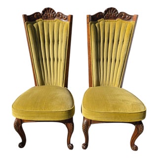 1970s 2 Enkeboll La Condesa Oak High Back Spindle Side Chairs Spanish Mediterranean For Sale