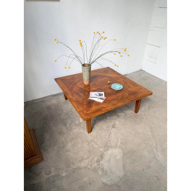Inlaid Oak Coffee Table, 1940s For Sale - Image 8 of 18