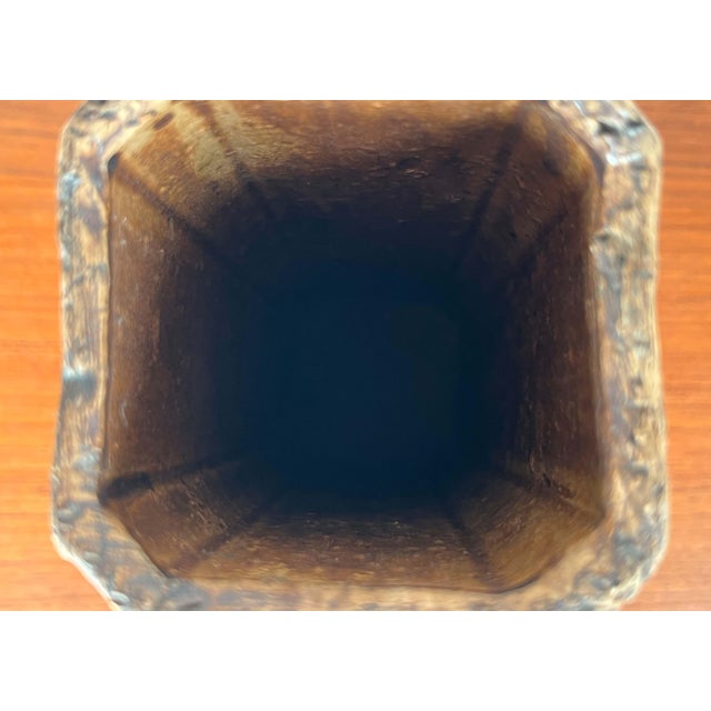 Mid-Century Modern German Brutalist Studio Pottery Vase, 1960s For Sale - Image 11 of 13