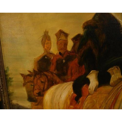 Gold After Edwin Landseer, Queen Victoria on Horseback, Windsor Castle Park, Oil Painting, Framed For Sale - Image 8 of 12