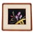 1990s Signed Tomita Tateyama Japanese Chinkin Lacquer Floral Panel For Sale