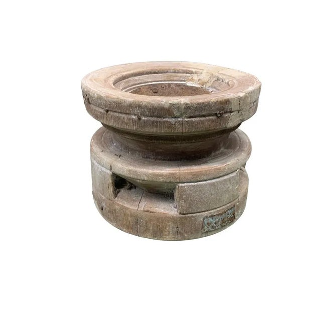 Farmhouse Vintage Indian Seed Extractor Candle Holder For Sale - Image 3 of 5