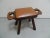 Vintage Oak Milk Stool with Leather Top, 1890s, in Very Good conditions. Designed 1890 to 1919