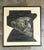 Vintage Black and White Framed Woodcut of Sigmund Freud For Sale - Image 11 of 12