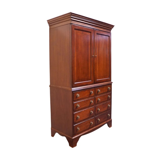 Lexington Furniture Lexington Furniture Palmer Home Collection Solid Cherry Traditional 46" Media Armoire 554-318 For Sale - Image 4 of 18