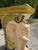Vintage Hand-Painted Crackle Glazed Ceramic Elephant Garden Stool, Signed Mona For Sale - Image 4 of 12