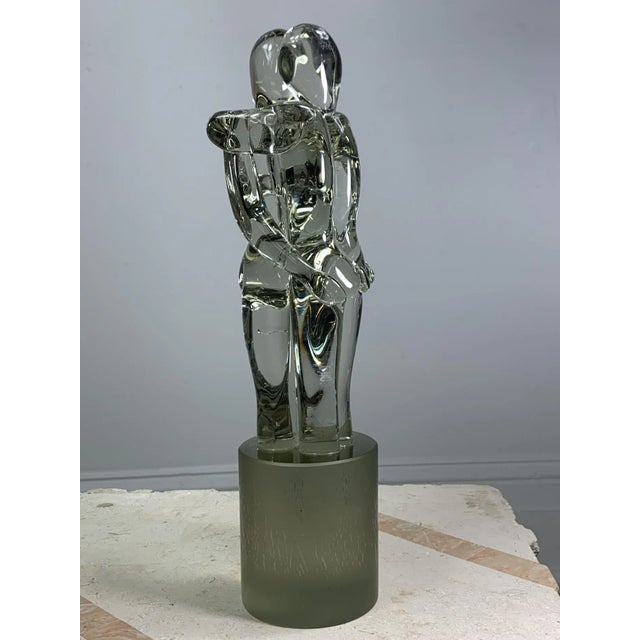 Glass 1970s R Rosato Murano Glass Entwined Lovers Sculpture, Signed For Sale - Image 7 of 10