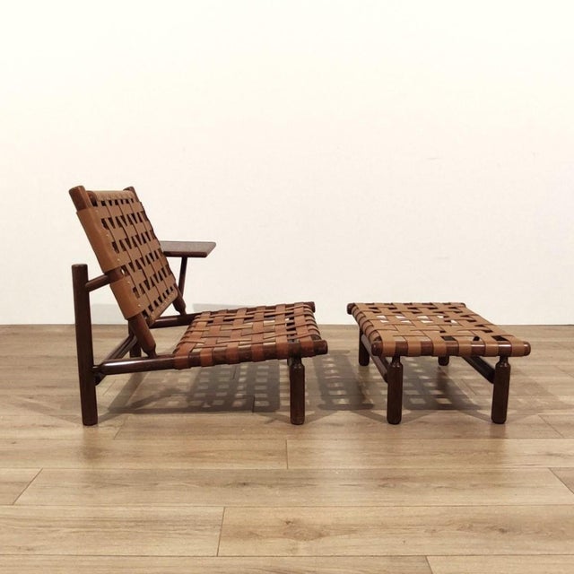 IT57 Armchair with Coffee Table and Ottoman by Ilmari Tapiovaara for Arnaboldi, 1957, Set of 2 For Sale - Image 6 of 11