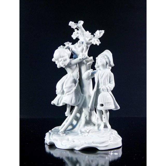 Porcelain Country Scene Sculpture from Capodimonte For Sale - Image 3 of 16