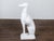 Midcentury Italian White Porcelain Sculpture of a Calm, Sitting Greyhound For Sale - Image 9 of 12