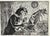 Jerry (Gerald) DiFalco original drypoint etching aquatint "Mon Paris/My Paris, numbered 8/10. Signed lower right. Pristine...