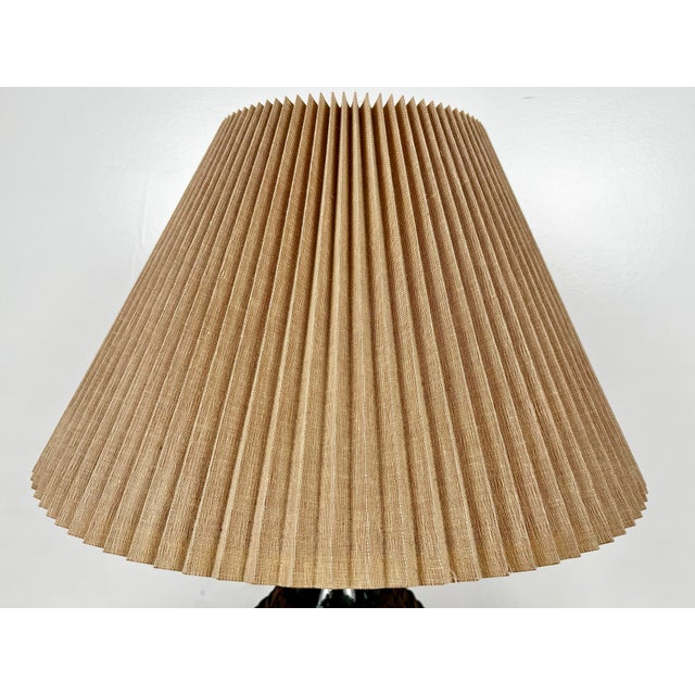 Mid Century Basket Wrapped Bottle Lamp For Sale - Image 10 of 11