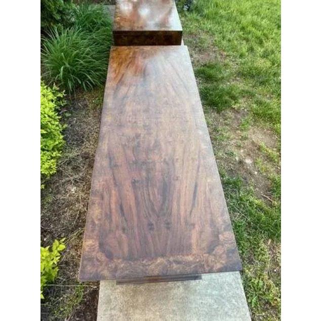 Vintage William Doezema for Mastercraft Furniture Burl & Brass Sideboards - A Pair For Sale In Washington DC - Image 6 of 7