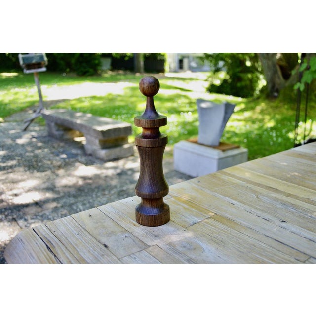 Vintage Wenge Wood Pepper Mill from Laurids Lonborg, Denmark, 1960s For Sale - Image 10 of 12