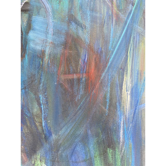 Abstract Vintage Warren Fischer Abstract Painting For Sale - Image 3 of 6