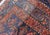 Early 20th Century Antique Caucasian Sumac Rug in Varying Colors of Orange and Blue For Sale - Image 12 of 12