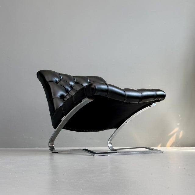 Swinging Tufted Armchair, 1970s For Sale - Image 4 of 12