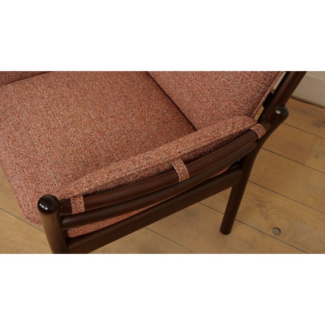 Vintage Genius Armchairs in Mahogany by Illum Wikkelso for Silkeborg, 1960s, Set of 2 For Sale - Image 9 of 14