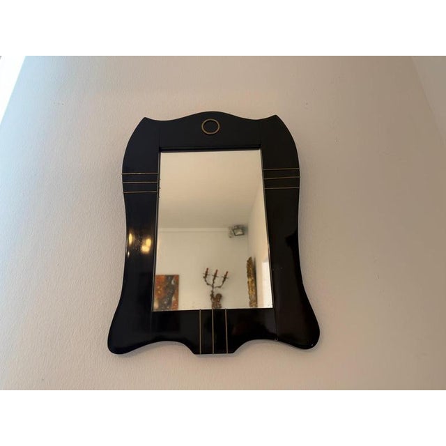 Original Art Nouveau Mirror Frame Height x Width x Depth 43 x 33 cm. Elegant Art Nouveau wall mirror with beautiful...