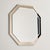 Vintage Octagonal Mirror in Metal, 1970s For Sale - Image 6 of 6