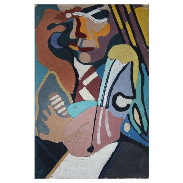 Vladimir Glushenkov, Sunny Face, Tempera, 1970s For Sale