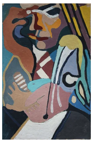 Vladimir Glushenkov, Sunny Face, Tempera, 1970s