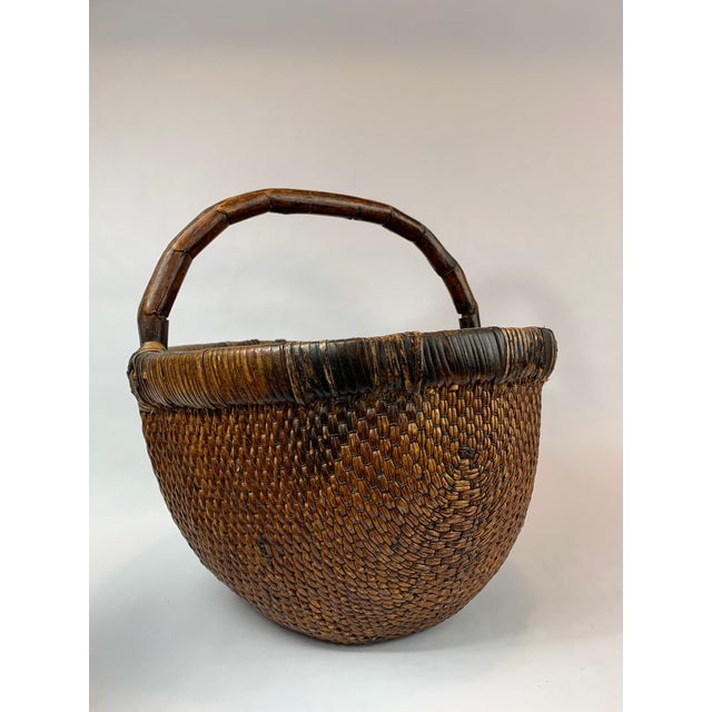 Late 20th Century Nigerian Woven Food Basket Chairish