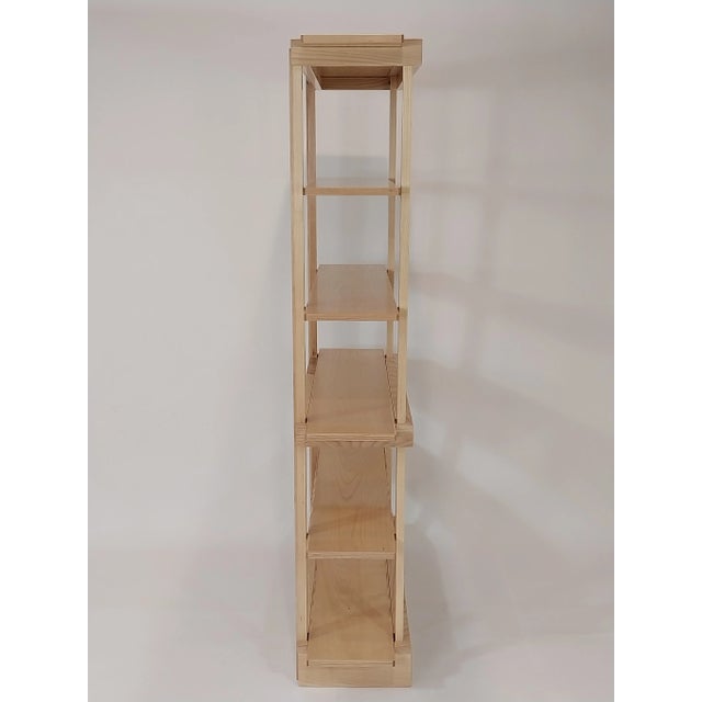Wood Transitional Ash + Hickory Accent Bookcase For Sale - Image 7 of 11