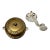 Rare Antique Patented 1867 Brass Crank Hand Wind Front Door Bell 19th Century For Sale