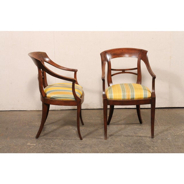 Early 20th C Italian Wooden Armchair - A Pair For Sale In Atlanta - Image 6 of 11