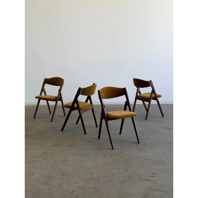 Brown Vintage Folding Chairs - Set of Four For Sale - Image 8 of 18