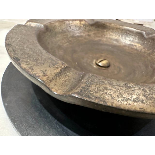 Heavy Industrial French Iron Cigar Ash Tray For Sale In Miami - Image 6 of 7