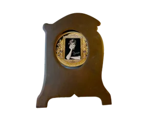 Art Deco Photo Frame in Patinated Copper, 1930s