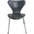Seven Chairs in Grey Leather by Arne Jacobsen, 1986, Set of 6 For Sale - Image 15 of 18