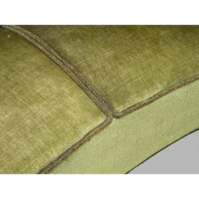 Swedish Modern, Sofa, Green Velvet, Elm, Sweden, 1940s For Sale - Image 11 of 11