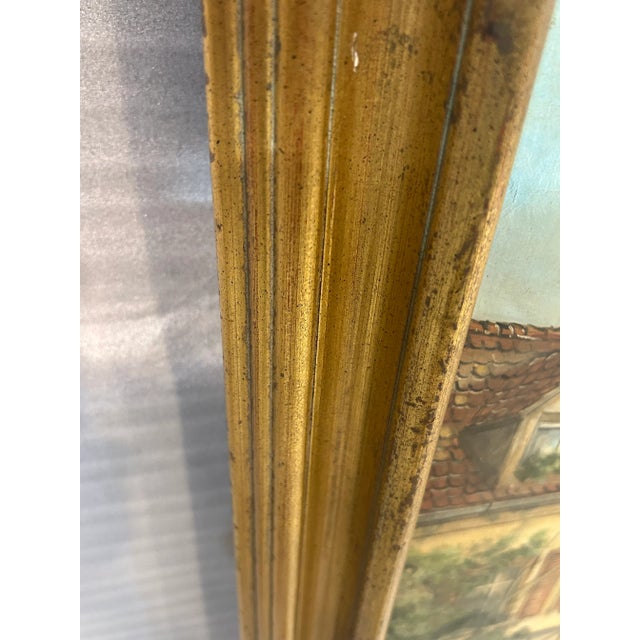 Paint Vintage Paris Handmade Oil Painting For Sale - Image 7 of 12