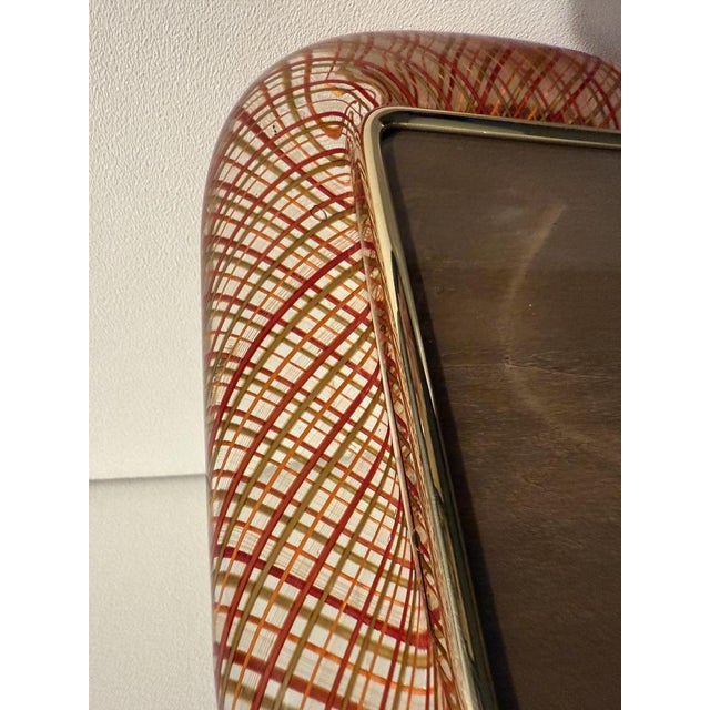 Photo Frame in Red Filigree Murano Glass, 2000s For Sale - Image 14 of 16