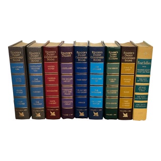 Late 20th Century Colorful Reader’s Digest Books- Set of Nine For Sale