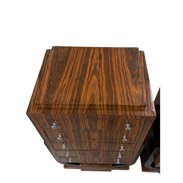 Early 20th Century Pair of Art Deco Chests For Sale In Phoenix - Image 6 of 15