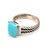 Authentic David Yurman Turquoise and Diamond Ring Size 8.5 Sterling Silver Estate DY750 TRUSTED SELLER SINCE 2002 PLEASE...