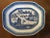 Chinese 19th Century Chinese Export Porcelain Blue and White Canton Platter For Sale - Image 3 of 8