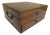 Antique Wood Storage Box With Drawer - Dovetail Joints - Brass Hardware C. 1900 For Sale