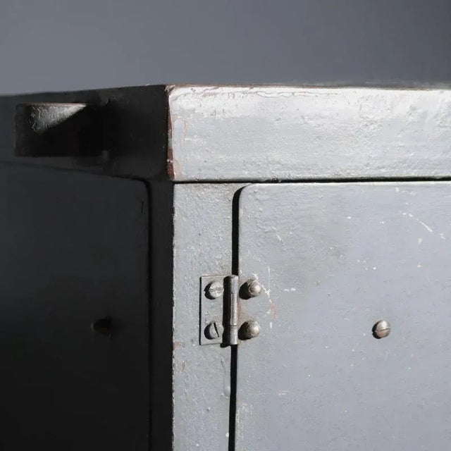 Wood Industrial Metal and Wood Cabinet, 1960s For Sale - Image 7 of 12