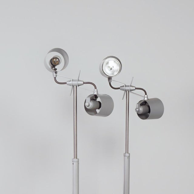 Stadium 1 Floor Lamps by Hannes Wettstein for Pallucco, 1990s, Set of 2 For Sale - Image 6 of 12