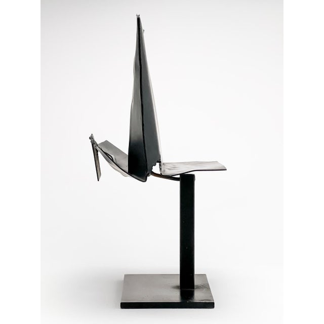 Abstract María Simón, 1982 Argentine Metal Sculpture "Serie De Los Sobres" Maria Simon, 1982 For Sale - Image 3 of 8