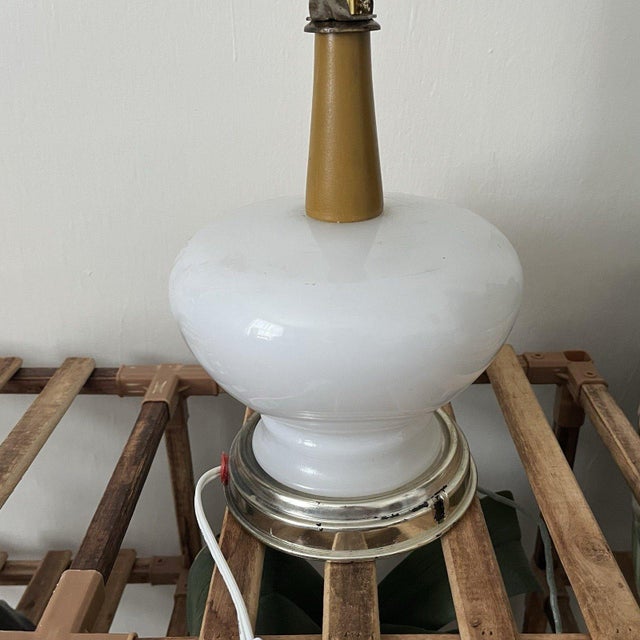 Vintage Jack Jill Milk Glass Nursery Rhyme Table Lamp Night Light For Sale - Image 14 of 18
