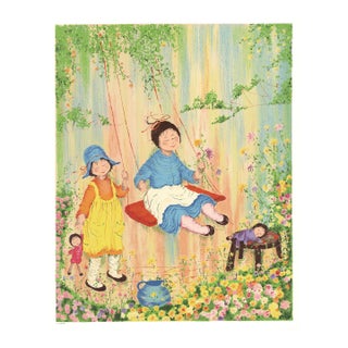 Pierre Levasseur Children Playing on a Swing, 1979 For Sale