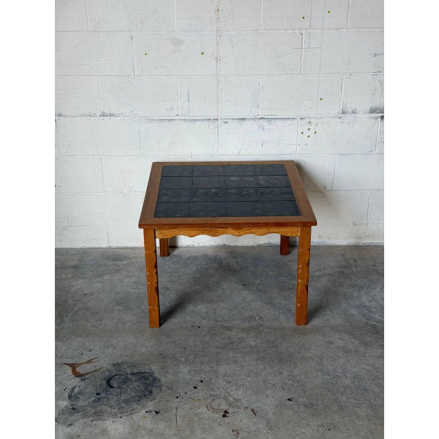 Mid-Century Modern Henning Kjærnulf Black Tiles Coffee Table Danish Mid-Century Modern 1960s For Sale - Image 3 of 10