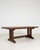 French Country Oak Trestle Dining Table in Original Patina, Antique, France, Circa 1970 For Sale - Image 3 of 11